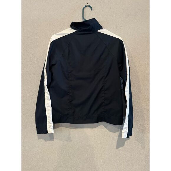 Nike Kids Size XS Full Length Zipper Activewear Jacket Black/White - Picture 2 of 3